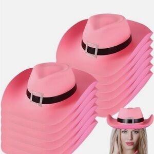 BRAND NEW Set of 12 Pink Cowgirl Party Hats